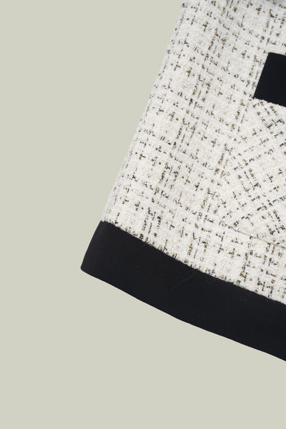 Short sleeve tweed