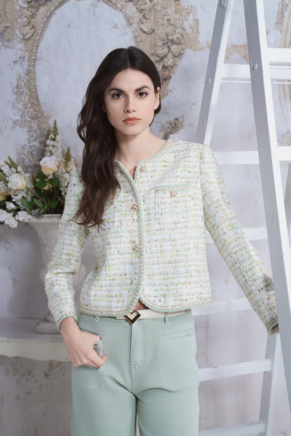 Ttweed green jacket